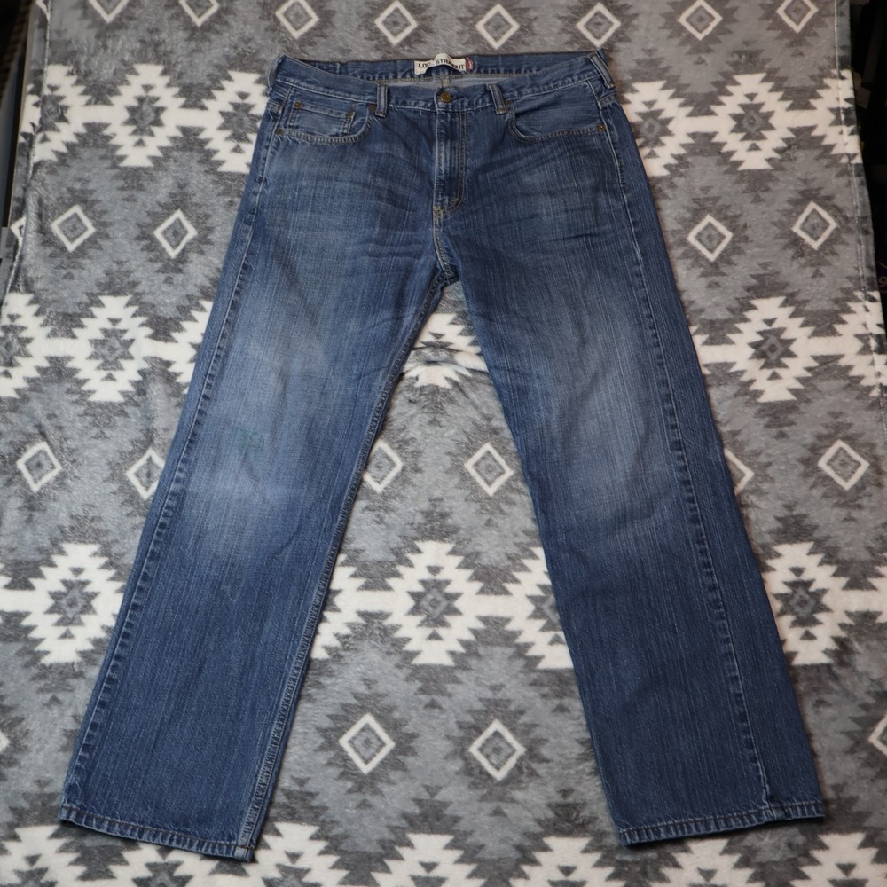 VTG Y2K Levis 569 Loose Straight Jeans Blue Mens 36x32 Relaxed Fit 100% Cotton